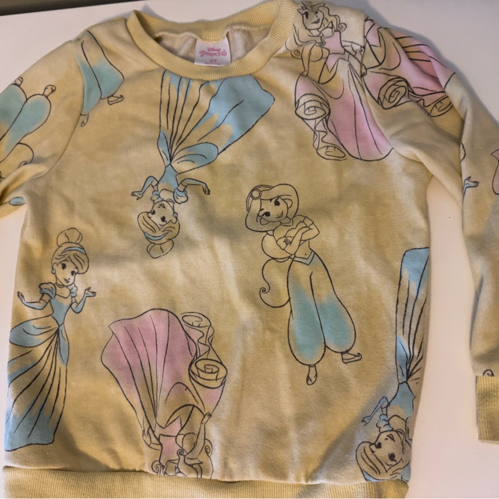 Disney Princess Yellow Knit Top